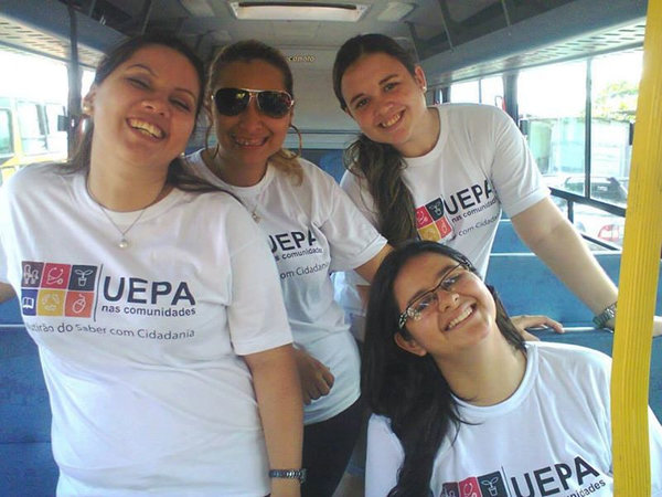 Atividade do Eixo de Gênero e Sexualidade durante ação do Programa UEPA nas Comunidades, no município de Bujarú-PA.